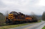 GSMR 1755 & 711 lead a train westbound